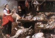 Adriaen Van Utrecht Fishmonger's Stall oil painting